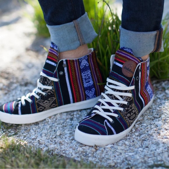 Inkkas Blackbird High Top Sneakers W 10 M 8 - Picture 1 of 14